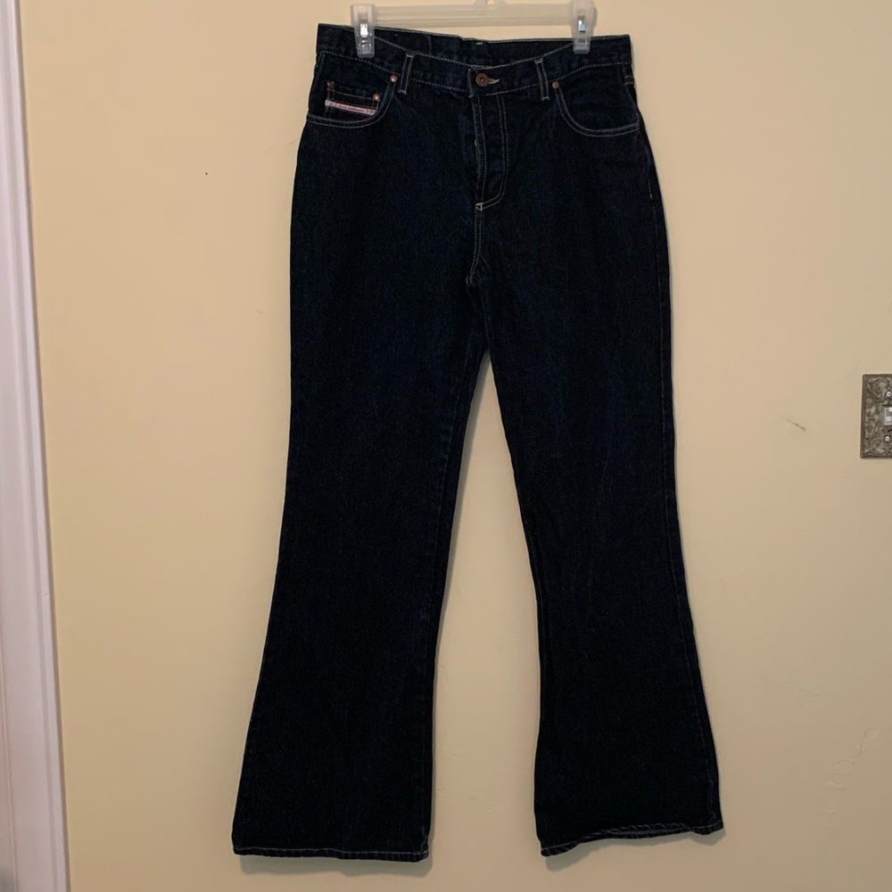 Next Authentic Jeans dark denim flare cut